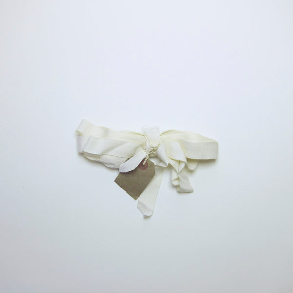 VIntage white cotton ribbon