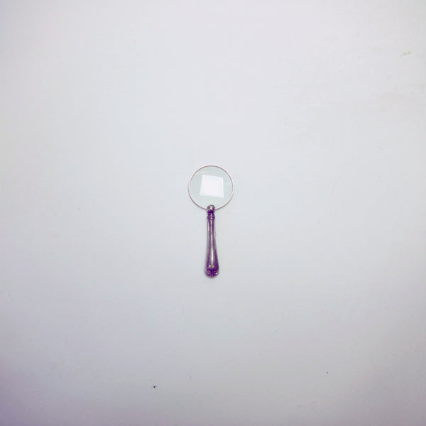 Vintage silver magnifying glass