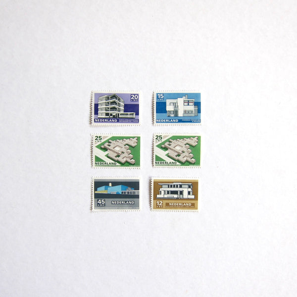 Architecture stamps: 6pc