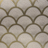 Gold art deco pattern paper: handmade