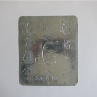 Vintage box of various stencils