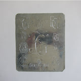 Vintage box of various stencils