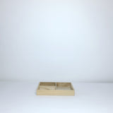 Square wood tray