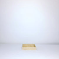 Square wood tray