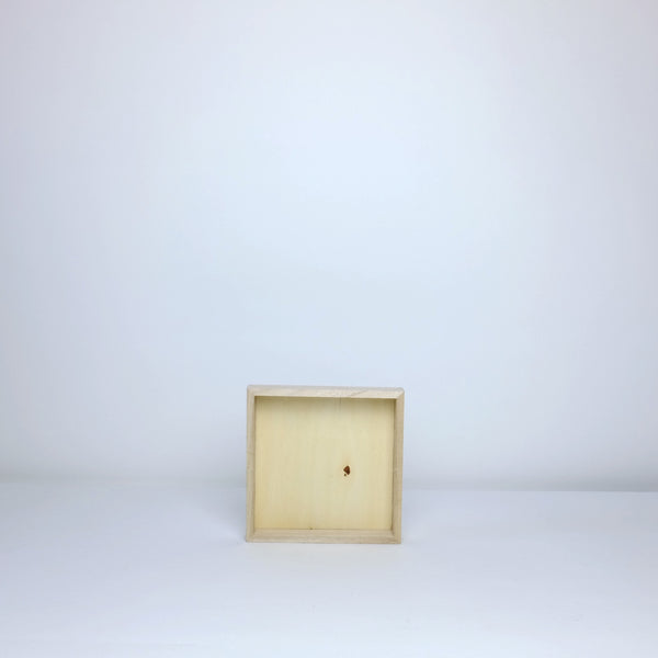 Square wood tray