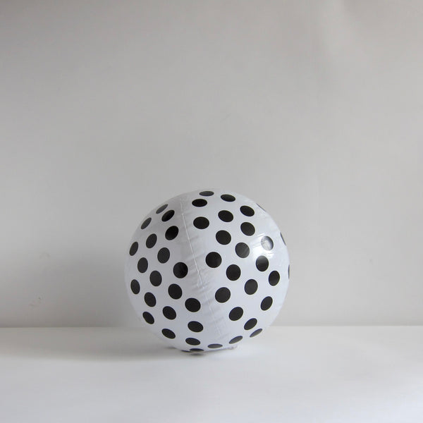 Black dot beach ball