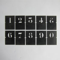 Vintage box of various stencils