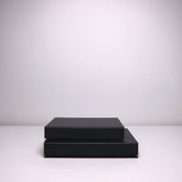 Black archive boxes