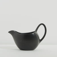 Black ceramic jug