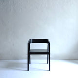 Black wood carver armchair