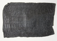 Black crinkle paper: handmade