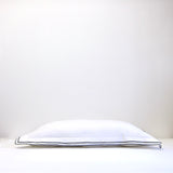 Black double edged cotton pillow case: Pair