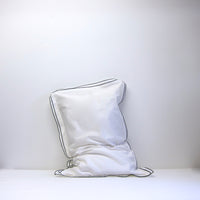 Black double edged cotton pillow case: Pair