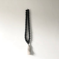 Black wood beads