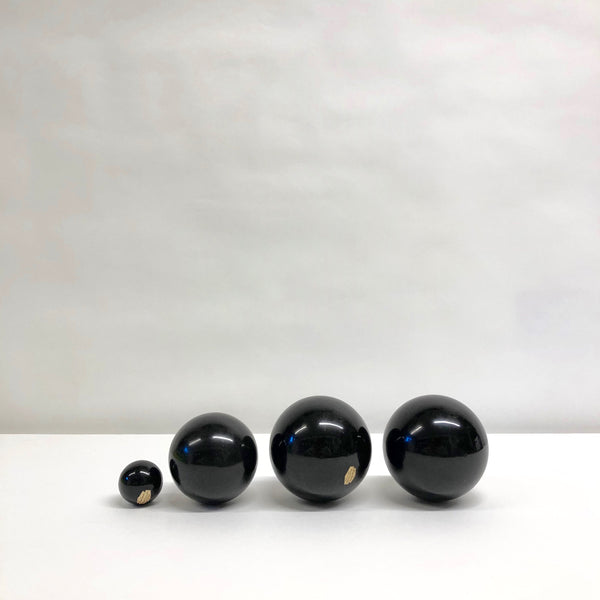 Black marble ball