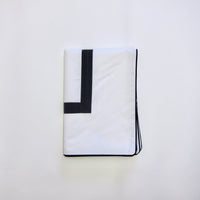 Black striped pillowcase: pair