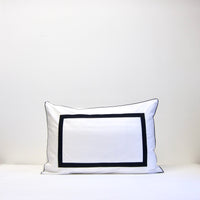 Black striped pillowcase: pair
