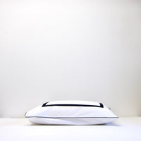 Black striped pillowcase: pair