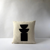 Black totem cushion
