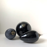 Large black gloss bauble