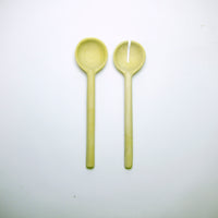 Light wood salad servers: pair