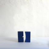 Vintage blue cloth storage boxes