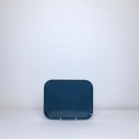 Petrol blue melamine tray