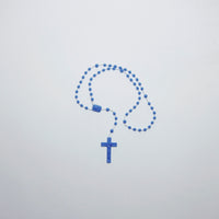 Blue plastic cross