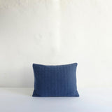 Blue quilted cushion