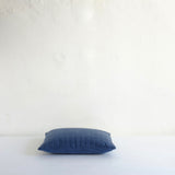 Blue quilted cushion