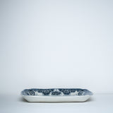 Vintage ink blue ceramic tray