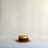 Vintage Straw boater hat