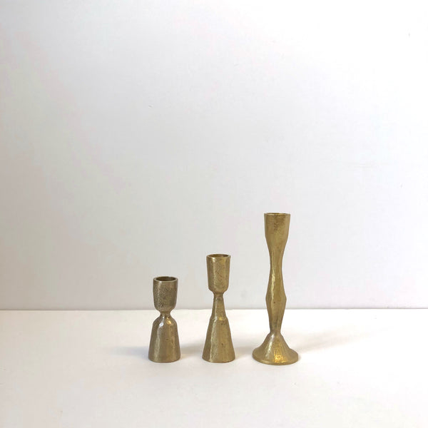 Brass candle holders