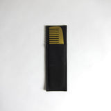 Brushed gold metal comb