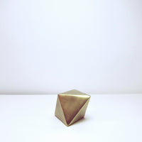 Brushed brass rhomboid
