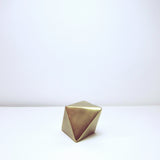 Brushed brass rhomboid
