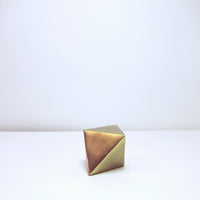 Brushed brass rhomboid