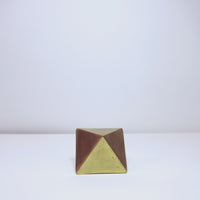 Brushed brass rhomboid