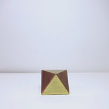 Brushed brass rhomboid