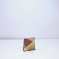 Brushed brass rhomboid