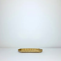 Brass scolloped edged tray