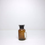Brown glass apothecary bottles