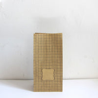 Brown graph paper bag