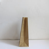 Brown graph paper bag