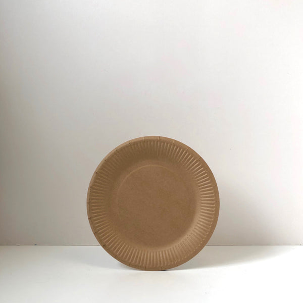 Brown paper plates