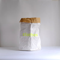 White clothes paper storage box