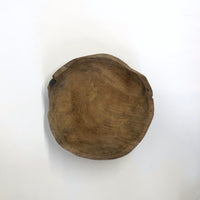 Carved wood bowl