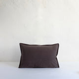 Charcoal brushed cotton oxford cushion