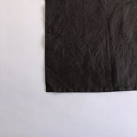 Charcoal linen hand towel