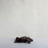 Charcoal linen hand towel